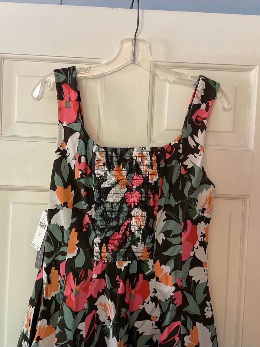 Anthropologie Sweetheart Floral Mini Dress Black Medium NWT Weekend Garden Party - Picture 10 of 15